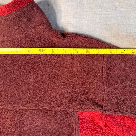 Columbia Ramshackle Fleece Jacket Men's Med Red Maroon Zipper Pockets‎ 2000s Y2K - Picture 8 of 13